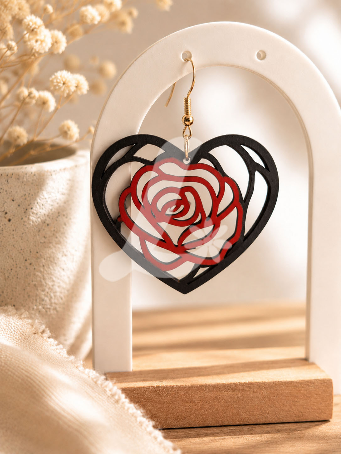boucles d'oreilles coeur ecarlate boucles d'oreilles coeur ecarlate